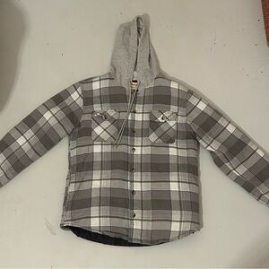 Plaid Hooded Jacket